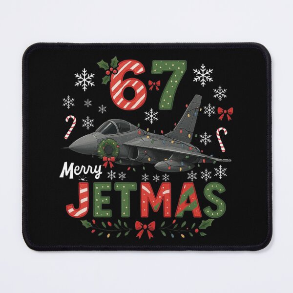Item preview, Christmas Fighter Jet 67 Merry Jetmas Holiday Lights Design designed and sold by love3617.