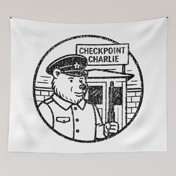Item preview, Checkpoint Charlie; Berlin; Vintage;  designed and sold by StickerApe.