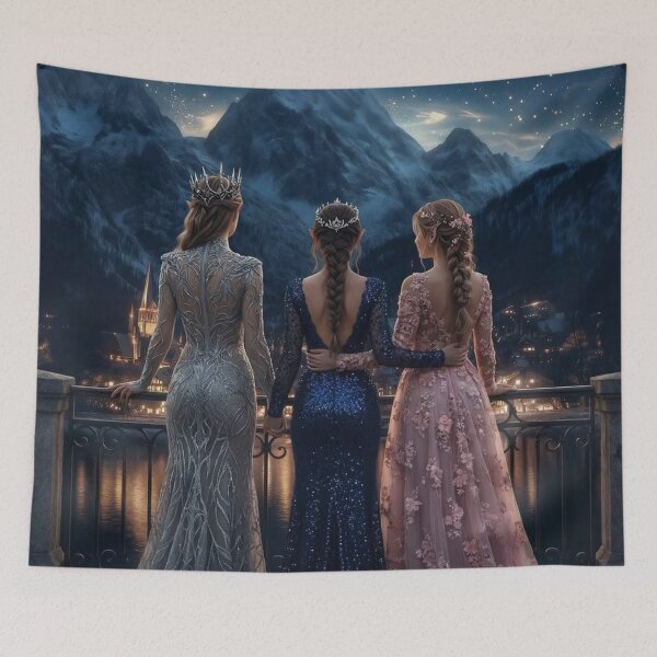 Item preview, Archeron Sisters in Velaris | ACOTAR Fanart Night Court designed and sold by theliteraryedit.