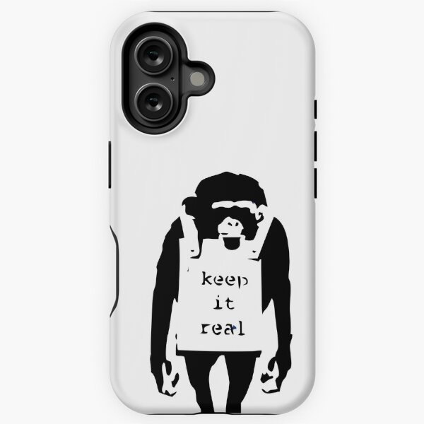 Item preview, Banksy Keep It Real Monkey designed and sold by ThatMerchStore.