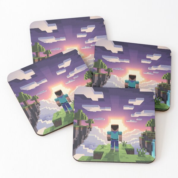 Item preview, Voxel Sky Island Sunset | Pixel Quest Floating Islands Explorer | Epic Adventure Landscape Design designed and sold by pixelpopplanet.