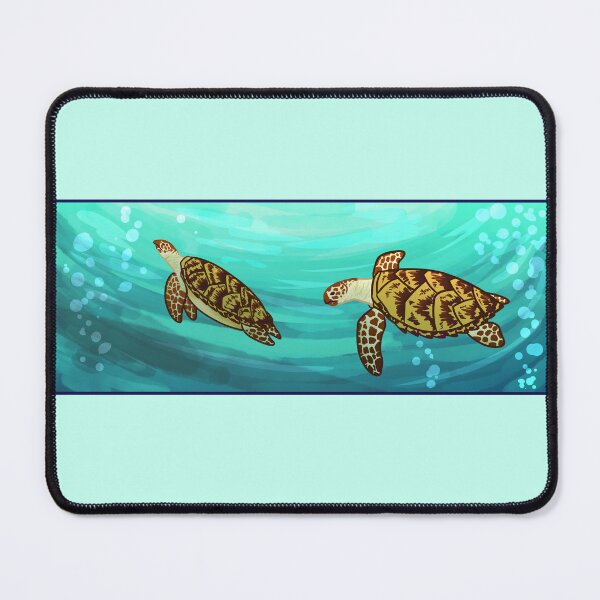 Item preview, Hawksbill Turtles In The Ocean designed and sold by Aloe and Monstera.