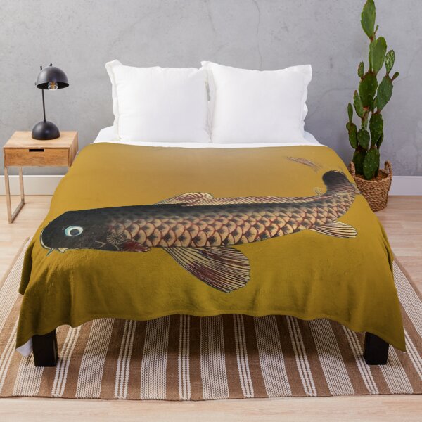 Item preview, Black Koi – Japanese Vintage Art designed and sold by Vintage by Kaya.