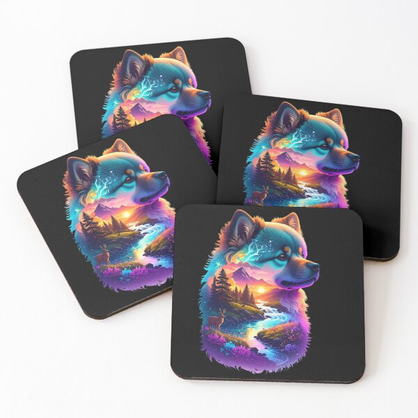 Item preview, Luminous Pomsky Aurora Borealis Wilderness Graphic T-shirts,Tee designed and sold by Alicjareign.