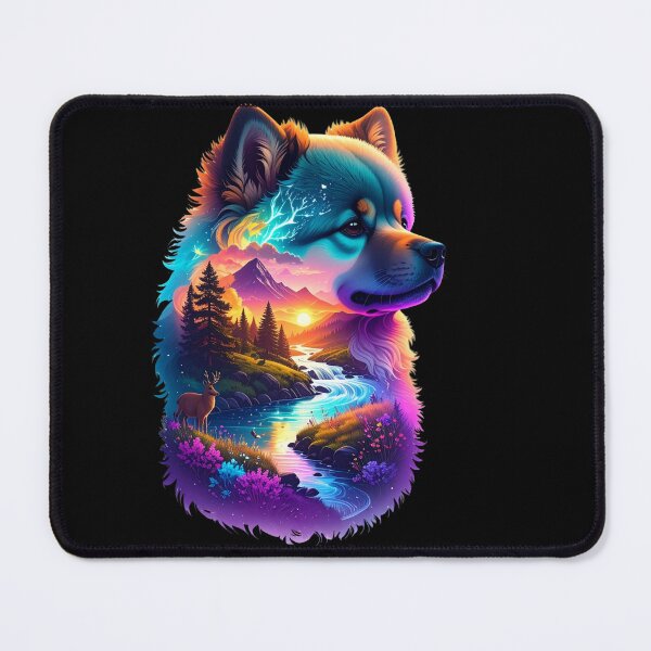 Item preview, Luminous Pomsky Aurora Borealis Wilderness Graphic T-shirts,Tee designed and sold by Alicjareign.