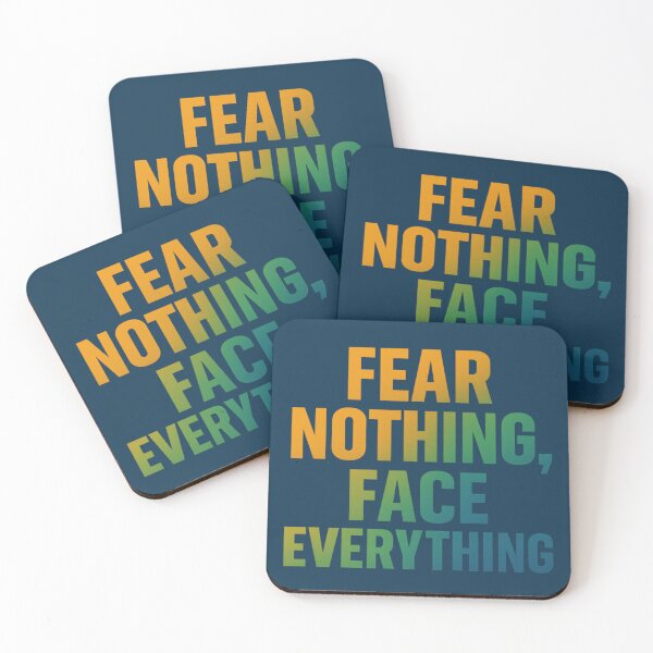 Item preview, Fear Nothing Face Everything Gradient Resolve Art designed and sold by ArtComixHaven.