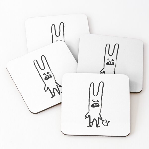 Item preview, Confused Bunny Confused Hare  designed and sold by The Sticker Bureau.