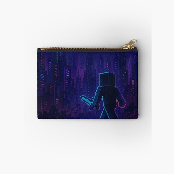 Item preview, Voxel Cyberpunk Night City | Pixel Quest Explorer Neon Sword | Synthwave Gamer Adventure Design designed and sold by pixelpopplanet.