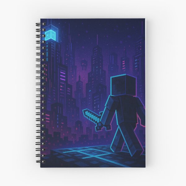 Item preview, Voxel Cyberpunk Night City | Pixel Quest Explorer Neon Sword | Synthwave Gamer Adventure Design designed and sold by pixelpopplanet.