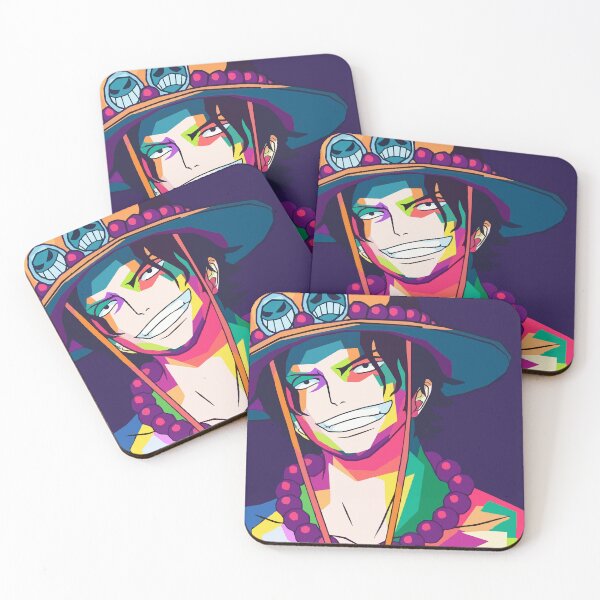 Item preview, Vibrant Smiling Ace – Colorful One Piece Inspired Anime Art designed and sold by T-Chou.