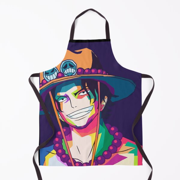 Item preview, Vibrant Smiling Ace – Colorful One Piece Inspired Anime Art designed and sold by T-Chou.