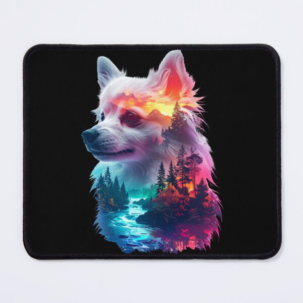 Item preview, Celestial Canine: Neon Sunset Dog, T-shirt,Tee designed and sold by Alicjareign.