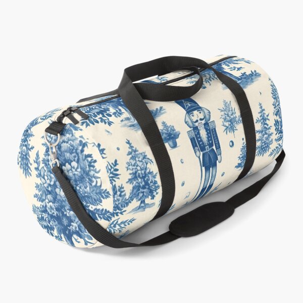 Item preview, Nutcracker Chinoiserie Toile in Blue and White designed and sold by TheChinoiserie.