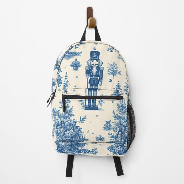 Item preview, Nutcracker Chinoiserie Toile in Blue and White designed and sold by TheChinoiserie.