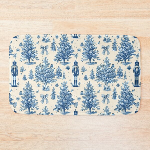 Item preview, Nutcracker Chinoiserie Toile in Blue and White designed and sold by TheChinoiserie.