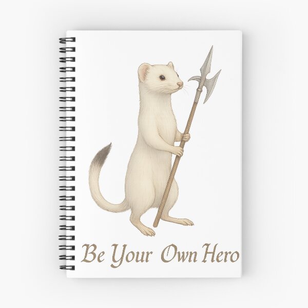 Item preview, Be Your Own Hero - Ermine designed and sold by thehaywirehoney.