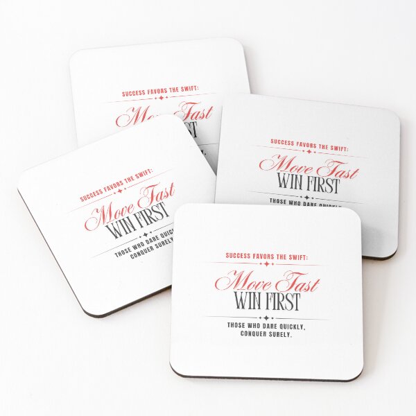 Item preview, Motivation and Action - Success favors the swift designed and sold by Inspirit Threads.