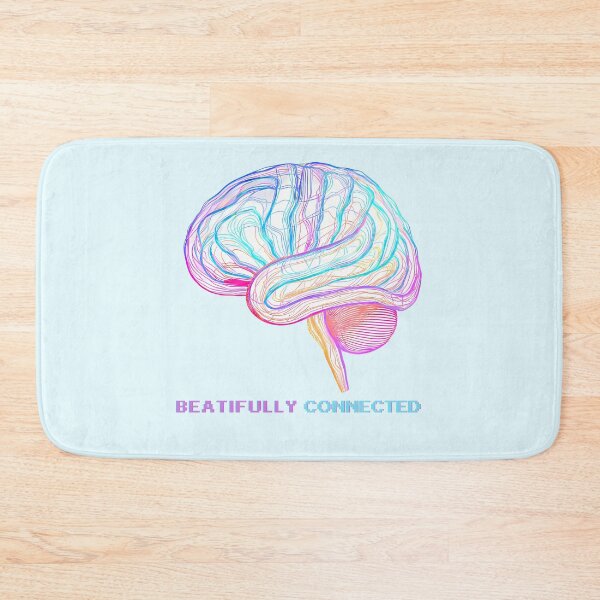 Item preview, “Beautifully Connected” Neon Brain – Vaporwave Neurodiversity Digital Art designed and sold by PureBrain.