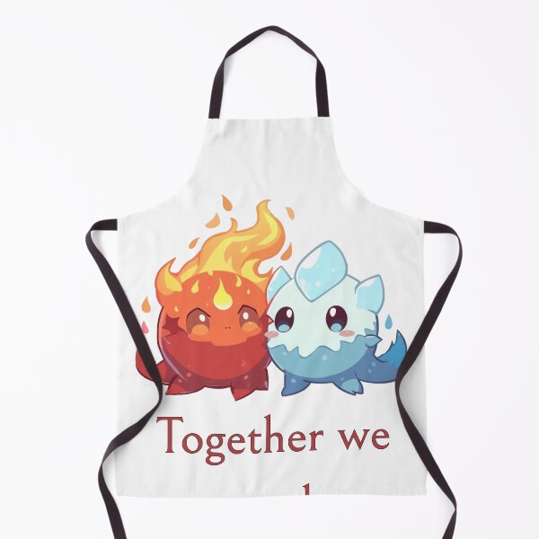 Item preview, Together We Spark – Fire & Ice Chibi Duo designed and sold by Monzora.