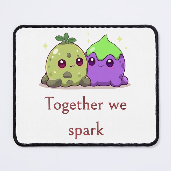 Item preview, Together We Spark – Cute Slime Duo designed and sold by Monzora.