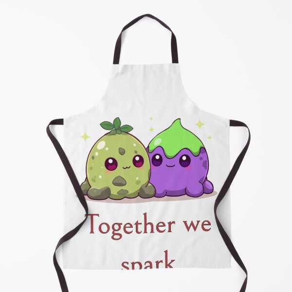 Item preview, Together We Spark – Cute Slime Duo designed and sold by Monzora.