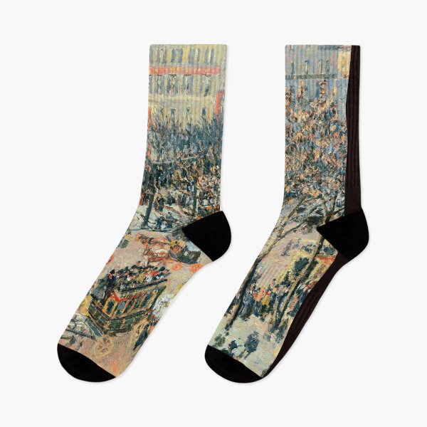 Item preview, Winter city impressionist scene. designed and sold by DriverT.