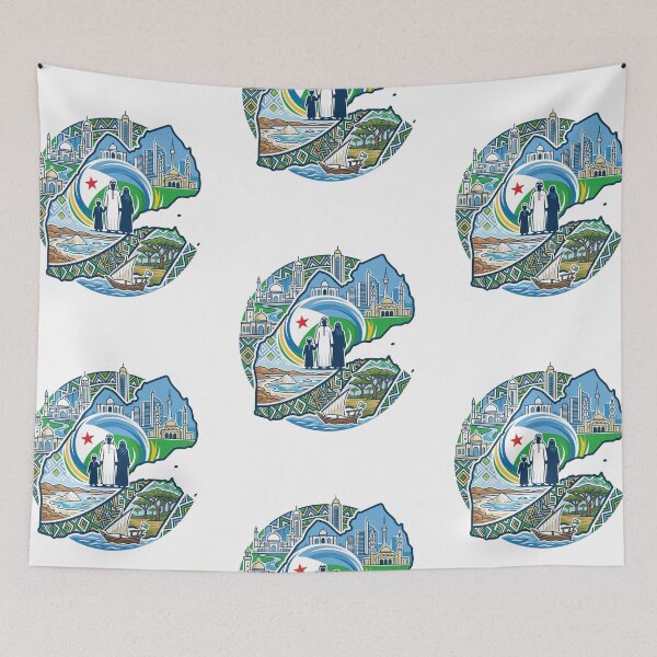 Item preview, Djibouti city - flag djibouti designed and sold by DjibProp.