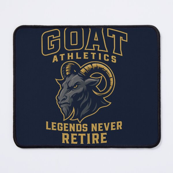 Item preview, GOAT Athletics – Legends Never Retire | Sports Mascot Vintage Football Design designed and sold by johnExpress02.