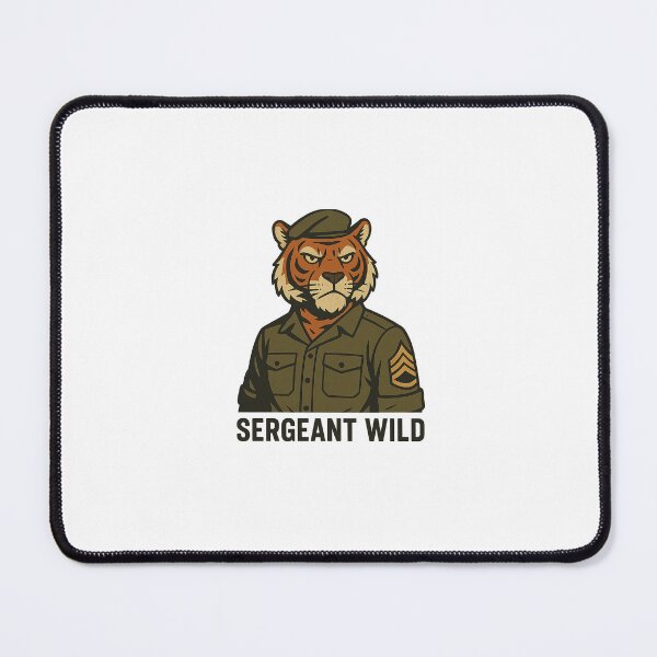 Item preview, Sergeant Wild – Tiger Military Mascot designed and sold by Sergeant Wild.