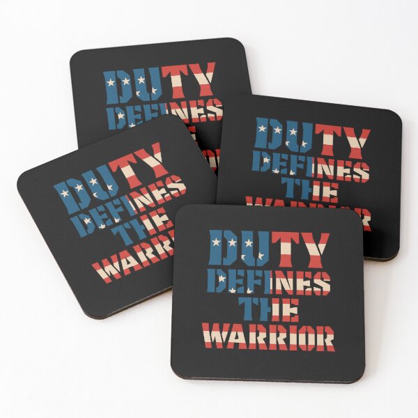 Item preview, Duty Defines The Warrior Patriotic Resolve Art designed and sold by ArtComixHaven.