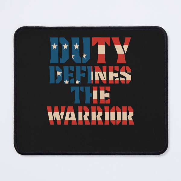 Item preview, Duty Defines The Warrior Patriotic Resolve Art designed and sold by ArtComixHaven.