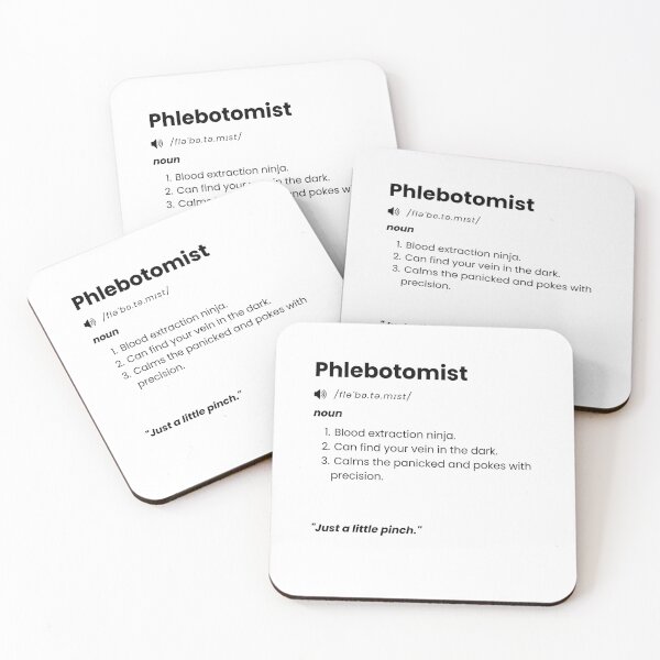 Item preview, Phlebotomist Definition – Funny Blood Draw Tech Gift for Medical Workers designed and sold by Yuli Club.