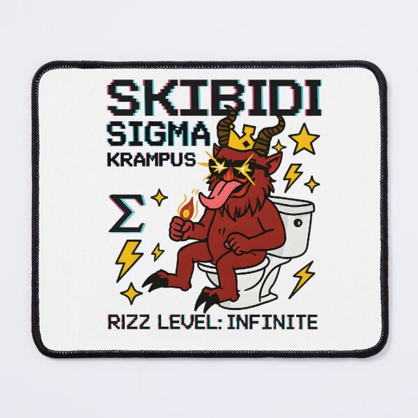 Artikelvorschau, Skibidi Sigma Krampus Meme Weihnachtskunst entworfen und verkauft von AnnDesignStudio.