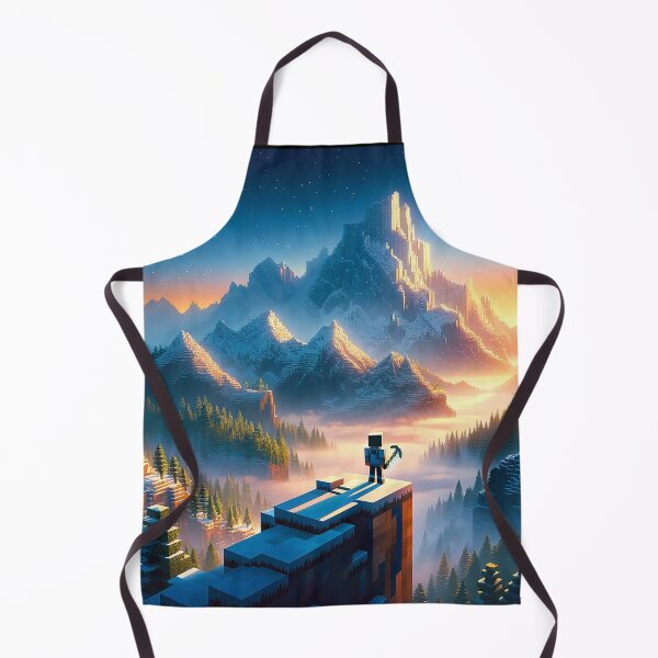 Item preview, Epic Voxel Mountain Vista | Pixel Quest Explorer Sunset Landscape Design designed and sold by pixelpopplanet.