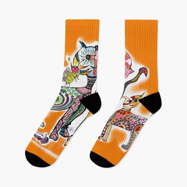 Item preview, Doodle Alebrijes cats - bibiwildstudio designed and sold by bibiwildstudio.