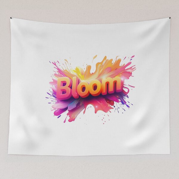Item preview, Bloom Gradient Burst Typography designed and sold by Zippy Creation.