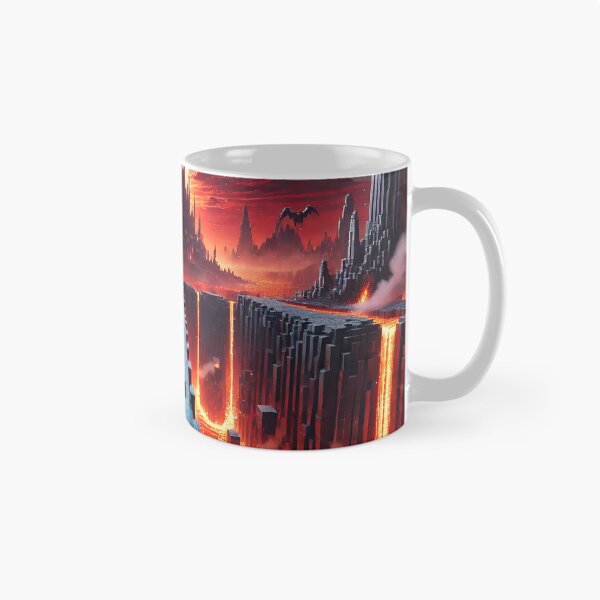 Item preview, Voxel Nether Fortress | Pixel Art Lava Hell Castle & Ghasts | Pixel Gamer Horror Landscape Design designed and sold by pixelpopplanet.