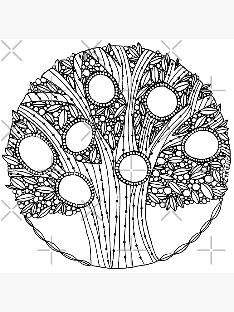 "Magic tree to color" Poster for Sale by Azyrielle Redbubble