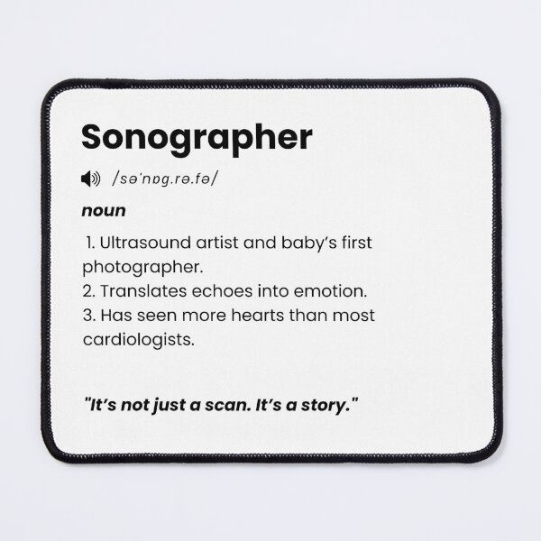 Item preview, Sonographer Definition – Ultrasound Tech Gift with Humor and Heart designed and sold by Yuli Club.
