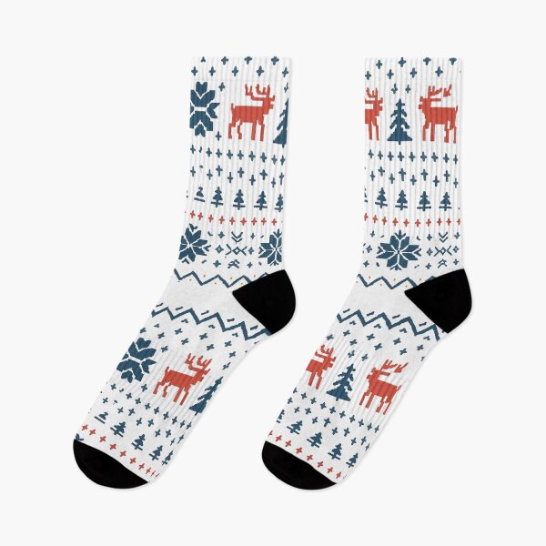 Item preview, Ugly Christmas Sweater Pattern - Black Nordic Reindeer designed and sold by PunchDrop.