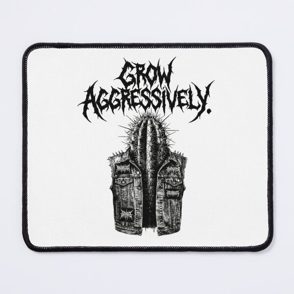 Item preview, Grow Aggressively Cactus In Battle Vest Metal Logo designed and sold by Nuvijo.
