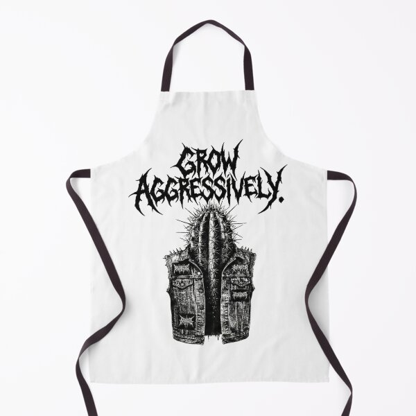 Item preview, Grow Aggressively Cactus In Battle Vest Metal Logo designed and sold by Nuvijo.
