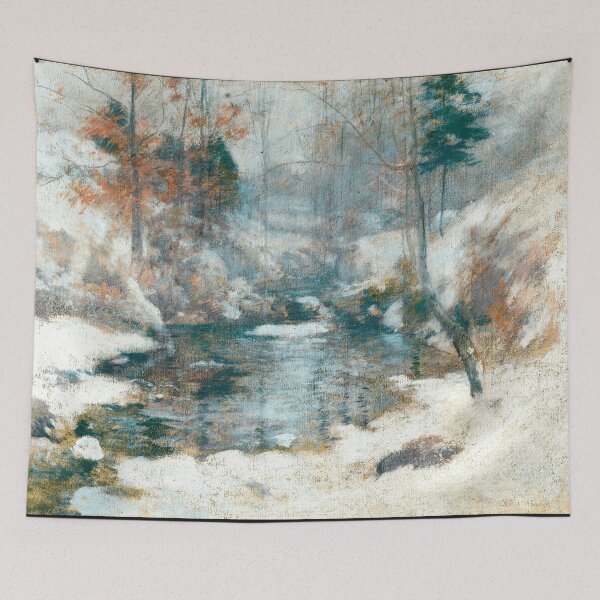 Item preview, Winter impressionist brook scene. designed and sold by DriverT.