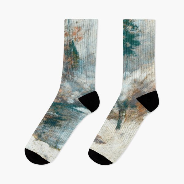 Item preview, Winter impressionist brook scene. designed and sold by DriverT.