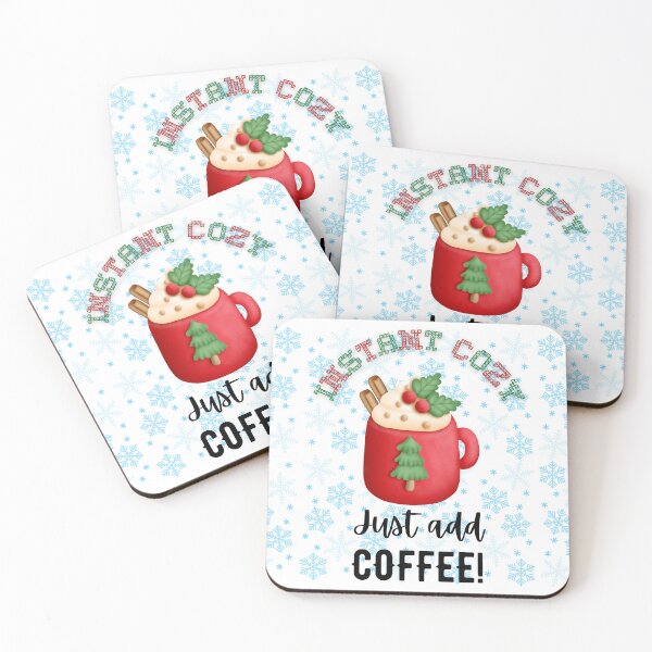 Item preview, Instant Cozy Holiday Mug – Just Add Coffee – Retro Christmas Style designed and sold by caFUNated.