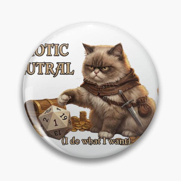 Item preview,   Chaotic Neutral Cat D&D Rogue RPG Dice designed and sold by Nuvijo.