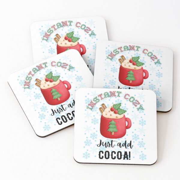 Item preview, Instant Cozy Holiday Mug – Just Add Cocoa – Retro Christmas Style designed and sold by caFUNated.