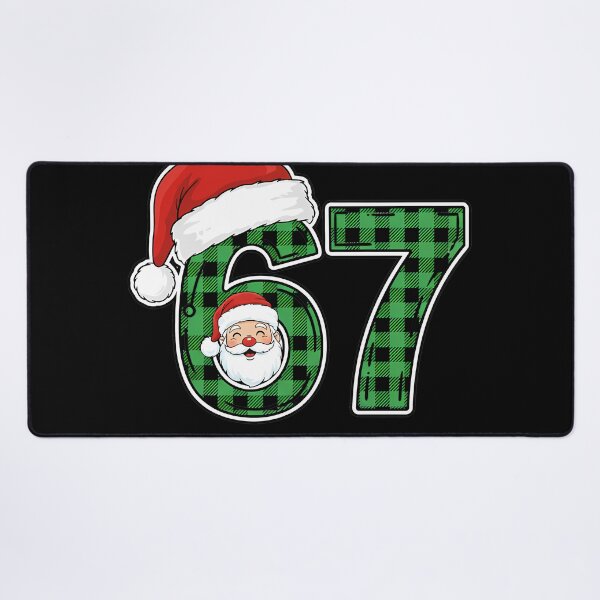 Item preview, 67 Meme Funny Christmas Blue Plaid Xmas Pajamas Slang designed and sold by KristenosNehk.
