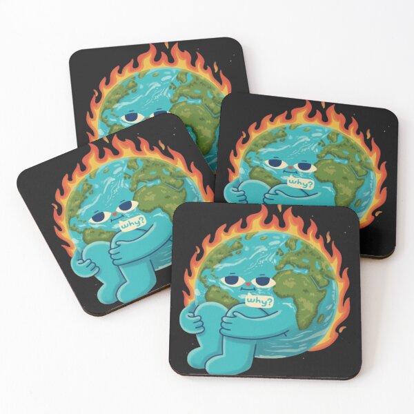 Item preview, Earth on Fire: Why? Global Warming Awareness designed and sold by ArtPandax.
