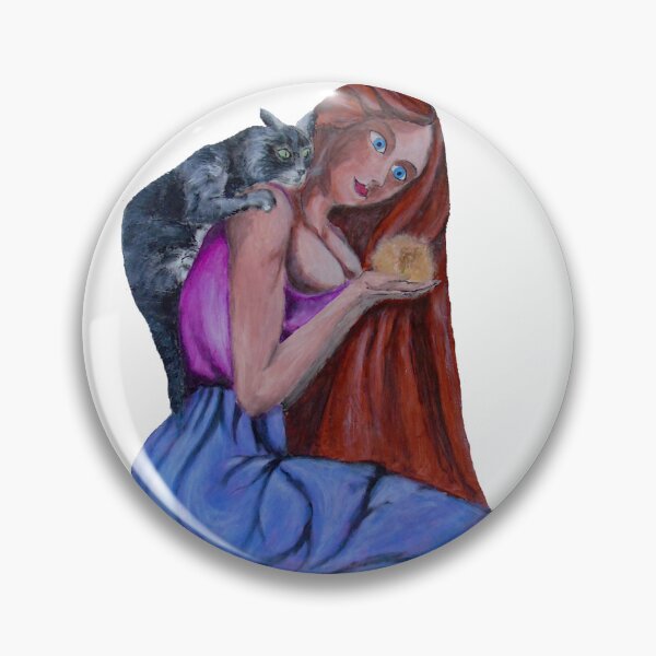 Item preview, The girl and the cat designed and sold by Galerie des Chimères.